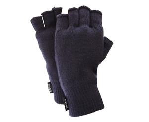 Floso Mens Thinsulate Thermal Fingerless Gloves (3M 40G) (Navy) - GL355