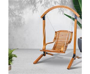 Gardeon Outdoor Furniture Timber Hammock Chair Wooden Patio Swing Lounge Chairs
