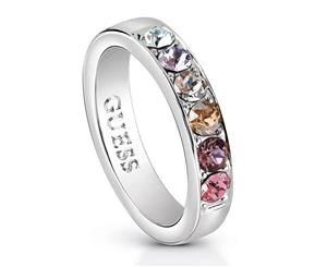 Guess womens Stainless steel Zircon gemstone ring size 16 UBR83037-56