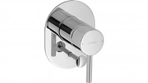 Hansa Vantis Oval Shower or Bath Mixer with Diverter with In-Wall Body