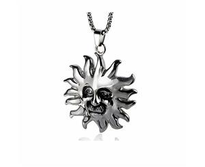 Helios Pendant Greek Mythology Guardian Retro Pop Punk Jewelry Mens Necklace - 24 Inch