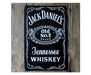 Jack Daniels Whiskey Metal Tin Poster
