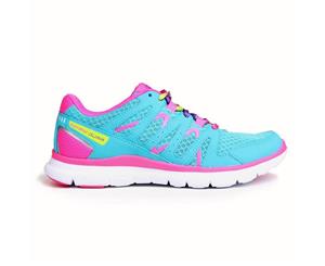 Karrimor Kids Duma Junior Girls Running Shoes Trainers Sneakers Lace Up Sports - Teal/Pink