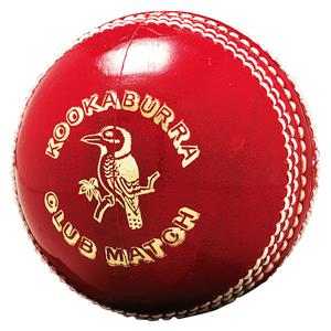 Kookaburra Club Match 156g Senior Cricket Ball Red