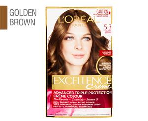 L'Oral Paris Excellence Crme Hair Colour Set - 5.3 | Golden Brown