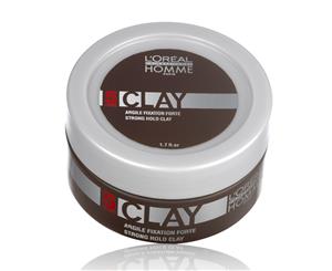 L'Oreal Professionnel Homme Hair Styling Clay (50ml) Strong Hold