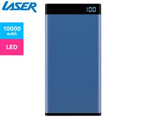 Laser 10000mAh Portable Power Bank - Blue