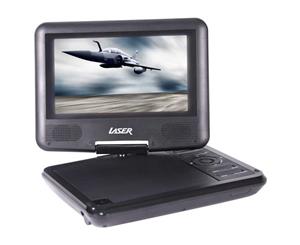 Laser DVD-PT-7C Portable DVD Player Compact 180 Degree Swivel Remote Control