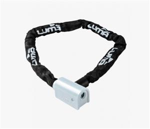 Luma Bike/Cycling Lock - Key Lock Chain W/Cover & Keys - 5mm x 1000mm - Black