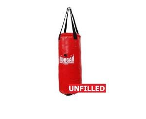 MORGAN Short & Skinny Punch Bag Muay Thai Boxing MMA [Unfilled - Red] - Red