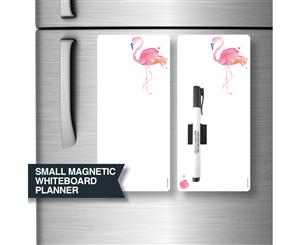 Magnetic Whiteboard Fridge Magnets - Small flexible Flamingo Organisers
