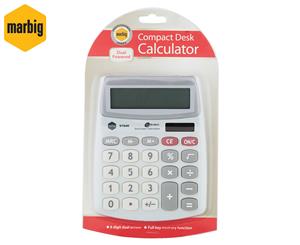 Marbig Compact Desk Calculator - Silver
