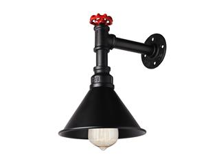 Marco Waterpipe Lamp Black Wall Light Industrial Indoor Coffee Shop Home Deco Lighting