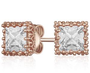 Mestige Halsey Earrings w/ Swarovski Crystals - Rose Gold