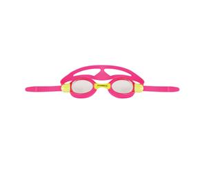 Mirage Slide Swimming Goggles with Free Silicone Ear Plugs Kids - Pink