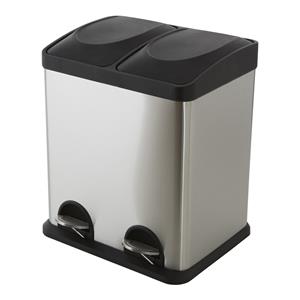 Morgan Stainless Steel Twin Compartment Pedal Bin