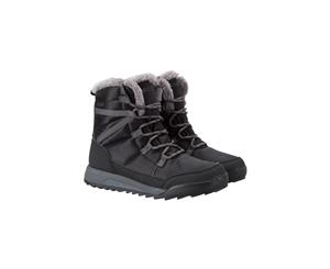 Mountain Warehouse Leisure Womens Snowboots with Sherpa Fleece Lining / Faux Fur - Black