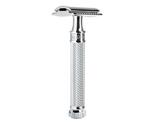 Muhle R89 Twist Safety Razor Closed Tooth Comb - Chrome Plated