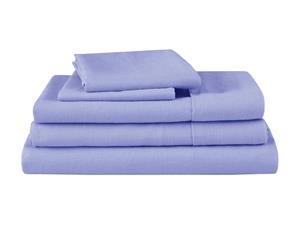 Natural Home Linen Sheet Set Double Bed BLUE