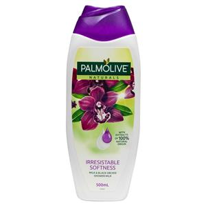 Palmolive Naturals Irresistible Softness Soap free Shower Milk Body Wash Milk & Black Orchid 500mL