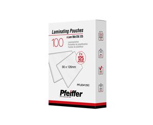 Pfeiffer Laminating Pouches 90 X 126 Mm 125 Mic 100-Pack (C)