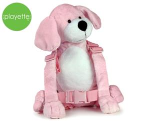 Playette 2-In-1 Harness Buddy - Pink Puppy