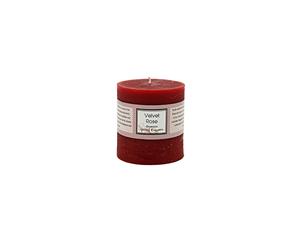 Premium 6.8cm x 7.2cm Velvet Rose Essential Oil Scented Candle - Red
