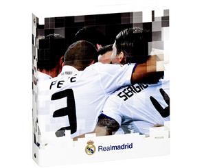 Real Madrid Fc Official A5 Hardback Football Crest Folio Ring Binder (Pack Of 2) (Multicoloured) - SG1405