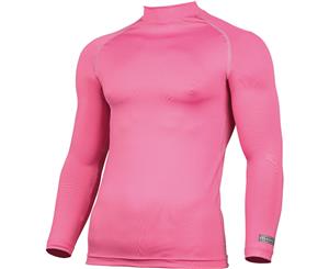 Rhino Mens Lightweight Quick Dry Long Sleeve Baselayer Top - Pink