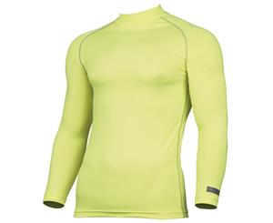 Rhino Mens Thermal Underwear Long Sleeve Base Layer Vest Top (Fluorescent Yellow) - RW1276