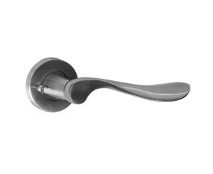 Royce Door Lever Handle Kit - with Privacy Button - Solid Stainless Steel