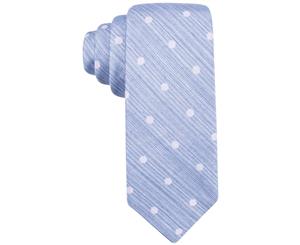 Ryan Seacrest Distinction Blue Plaza Polka Dot Slim Men's Necktie