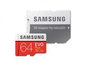 Samsung (MB-MC64GA/APC) Micro SDXC 64GB EVO Plus /w Adapter UHS-1 SDR104 Class 10