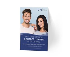 Sno Teeth Whitening A4 Stand-up Poster