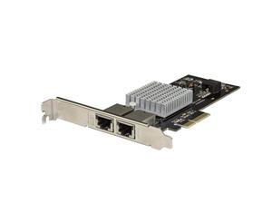 StarTech ST10GPEXNDPI Dual Port Network Card - 2-port PCIe 10GBase-T / NBASE-T Ethernet Network Interface Card - 5 speed NIC Card - 10G/5G/2.5G/1G/10
