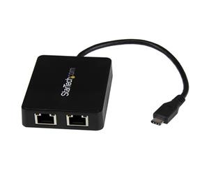 StarTech USB-C to Dual GbE Adapter w/ Built-in USB 3.0 (Type A) Port
