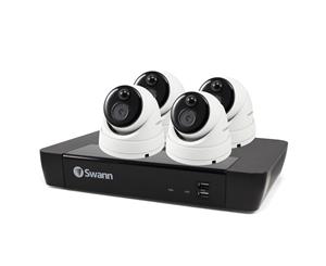 Swann 8 Channel Security System 4K Ultra HD NVR-8580 with 2TB HDD & 4 x 4K Thermal Sensing Dome Cameras NHD-886MSD