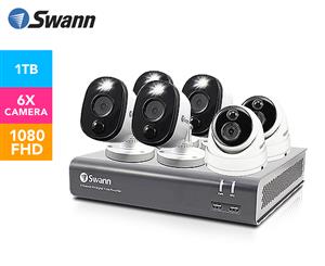 Swann SWDVK-84580V2D4FB-AU 6-Camera 8-Channel 1080p Full HD DVR Security System