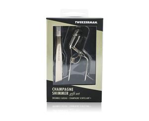 Tweezerman Champagne Shimmer Gift Set (Slant Tweezer & Curl 38 Lash Curler) 2pcs