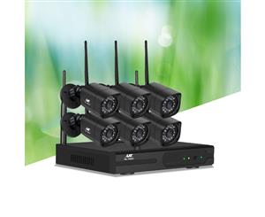 UL-tech CCTV Wireless 6 Security Camera System Kit Outdoor IP WIFI 1080P 8CH NVR