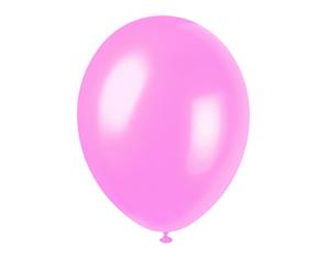 Unique Party 12 Inch Pearlised Latex Balloons (Pack Of 8) (Crystal Pink) - SG7767