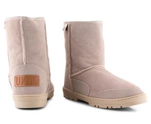 Unit Men's Rider Leather Ugg Boots - Dune
