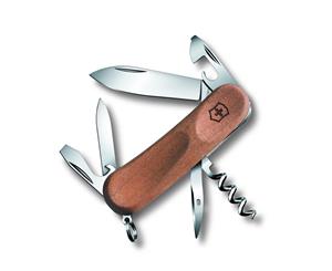 Victorinox Evowood 10 Swiss Army Knife Delemont Collection with walnut handle - Brown
