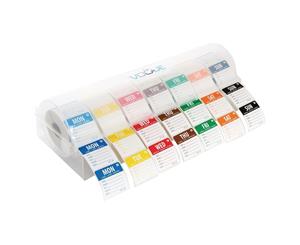 Vogue Removable Colour Coded Food Labels with 2 Dispenser