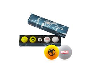 Volvik Marvel Golf Balls & Marker - 4 Pack Thor - Unisex