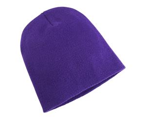 Yupoong Flexfit Unisex Heavyweight Long Beanie Winter Hat (Purple) - RW3290
