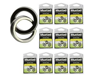 10 x Packets of Size 7 Mustad Stainless Steel Jigging Rings For Fishing Lures