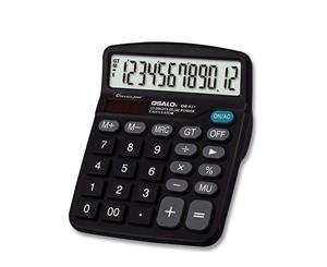 12 - Function Basic Desktop Calculator - Black