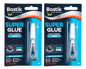 2 x Bostik Multipurpose Liquid Super Glue