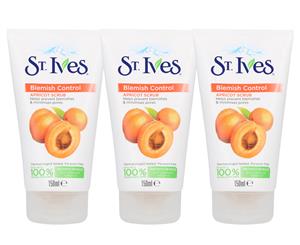 3 x St. Ives Blemish Control Apricot Scrub 150mL